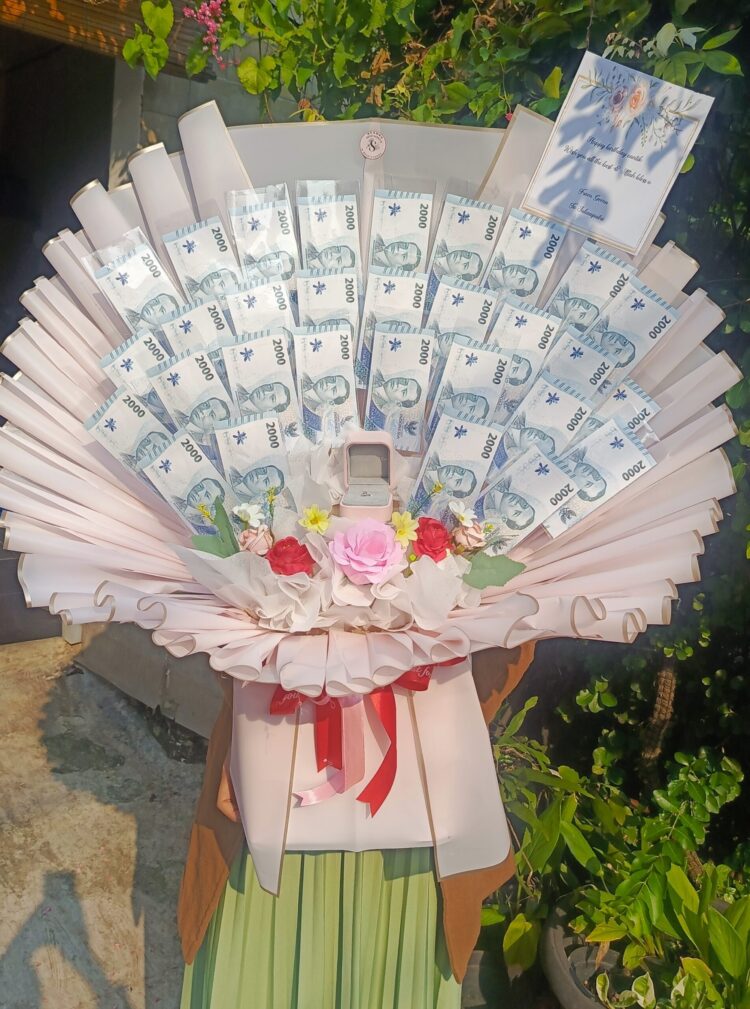 buket uang 30-80 lembar