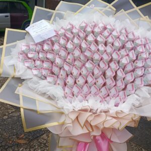 Buket uang gulung 100